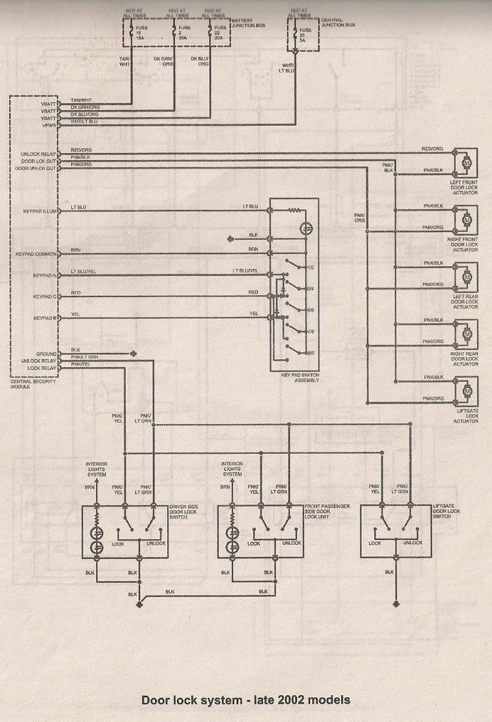 Ford Explorer Door Lock Diagram - Free Wiring Diagram